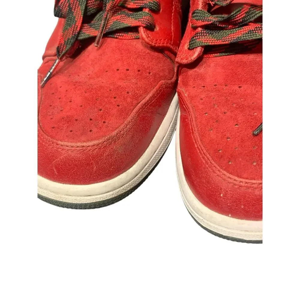 AIR Jordan 1 Retro hightop RED and FOREST GREEN‎ sz 11.5